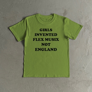 OsamaSon Girls Invented Flex Musix Heavy Cotton Tee Shirt - OsamaSon Flex Musix Tshirt