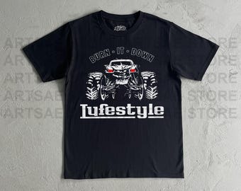 Yeat Lyfestyle Truck Heavy Cotton Tee Shirt - Year Lyfe Style Monster Truck Tshirt