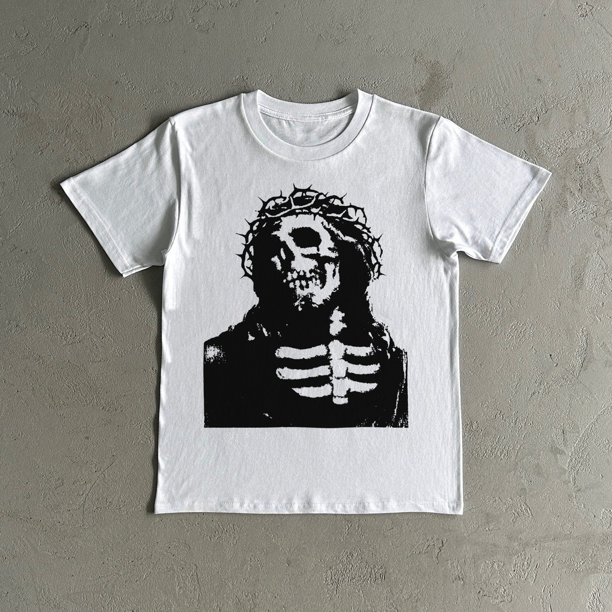 Number Nine Skull Heavy Cotton Tee Shirt - Number Nine Tshirt - Etsy