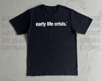 Nettspend Early Life Crisis Heavy Cotton Tee Shirt - Nettspend Early Life Crisis Tshirt