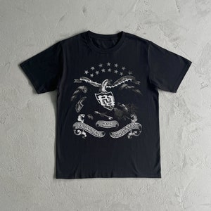 T-shirt in cotone pesante RR KanKan Eagle - Maglietta KanKan Really Rich
