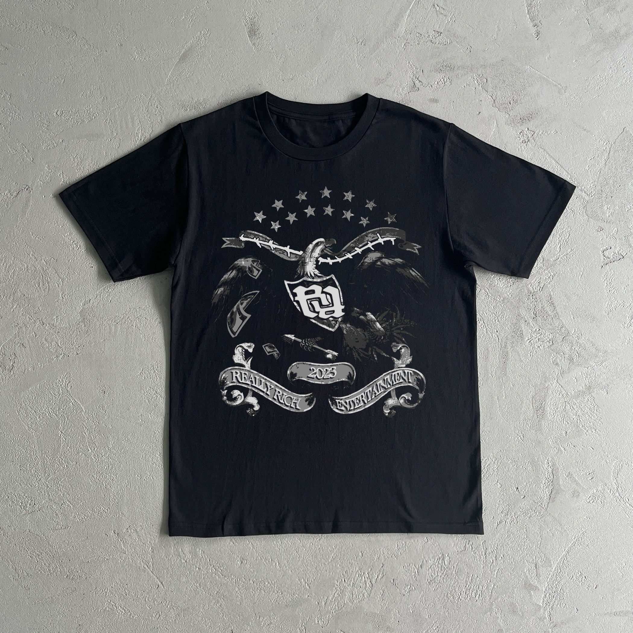 kankan really rich tシャツ RR Kankan Really Rich Entertainment Heavy Cotton Tee Shirt