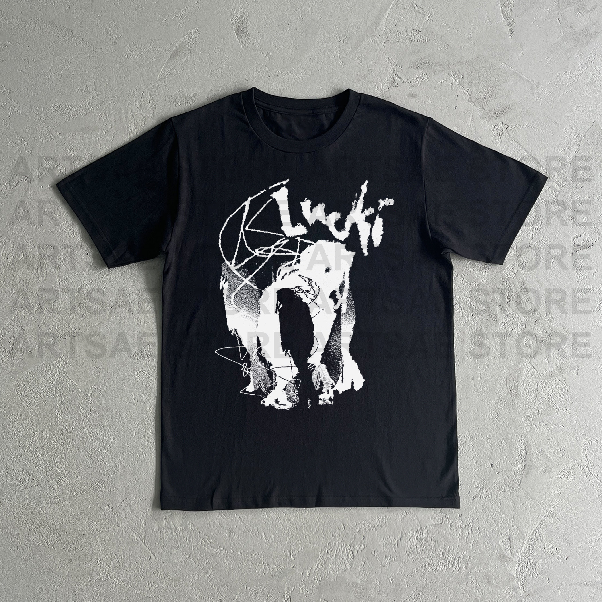 Lucki Shadow T-shirt - Lucki Shadow Tee Shirt - Lucki Heavy Cotton T-shirt