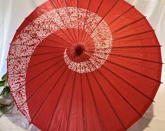 Japanese red umberlla oil paper 和傘 Wagasa