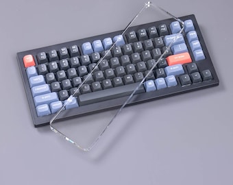 Crystal Wrist Rest, Transparent Keyboard Palm Support, Comfortable Typing Office Desk Accessory, Gift for Gamers Programmers