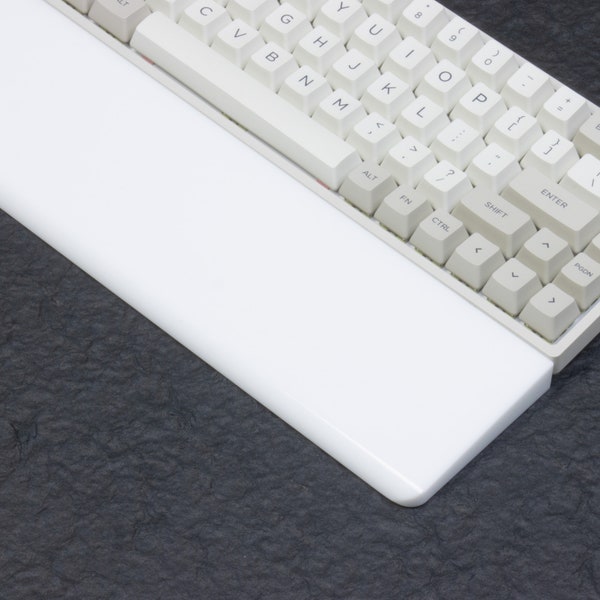 Repose-poignet en cristal noir uni blanc 65 % Repose-poignet transparent pour clavier 65 % Repose-poignet blanc pour clavier