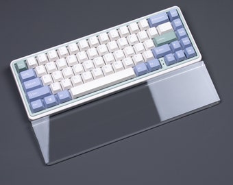 Crystal wrist rest clear K9 glass frosted keyboard palm rest keychron