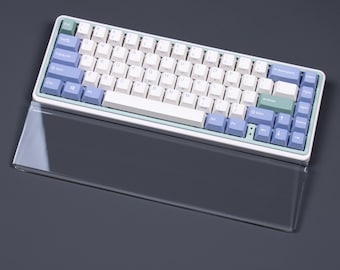 Crystal wrist rest keyboard clear glass white black palm rest transparent