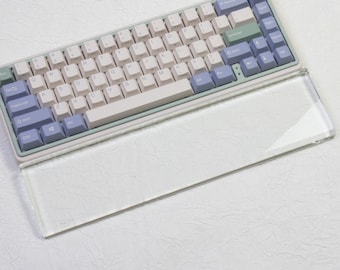 Synthetic crystal wrist rest clear wrist rest frosted keyboard 65% 75 keyboard wrist rest gmmk pro TKL wrist rest