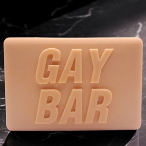 Gay Bar Glycerin Soap with 3D Details, Pride Gift, Party Favor, Gag Favor, Stocking Stuffer, Birthday