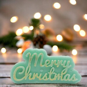 Merry Christmas Soap, Party Favor Soap, Christmas, Stocking Stuffer