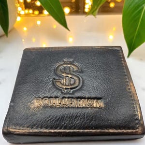 Jabón para billetera de cuero Dollar Man, regalo para hombres, recuerdo de fiesta, Día del Padre, regalo para el abuelo, regalo de Navidad, regalo para calcetines navideños.