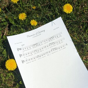 Original Sheet Music - Promise of Spring (Digital PDF Download)