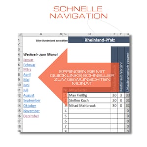 Vacation planner 2024 Excel template for 20 employees image 6