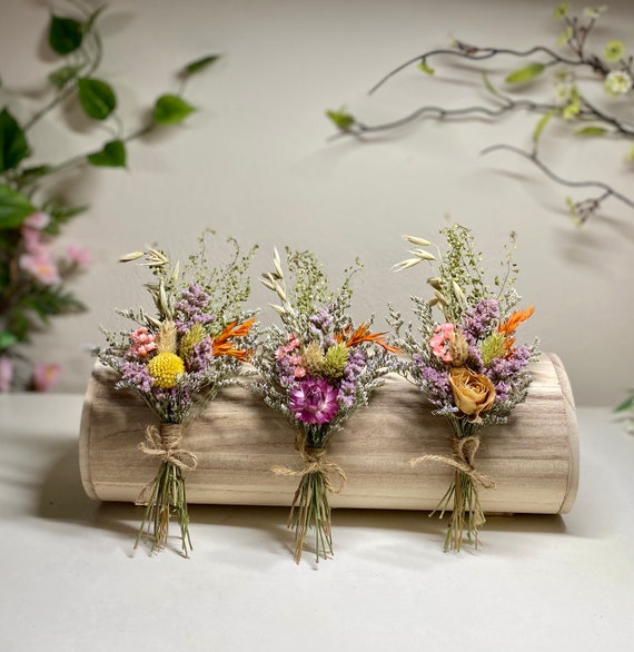 Petite Mini Dried Flower Bouquet, Natural Everlasting Dry Flowers, Floral  Decor, Flower Arrangement, Home and Living Decor, Cute Present 