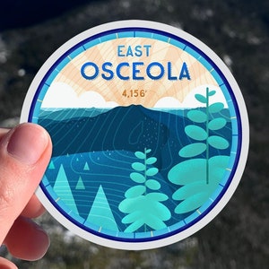 East Osceola Mountain Sticker: Waterproof Hiking Decal