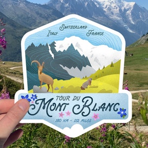 Tour Du Mont Blanc - Sticker TMB - Sticker vinyle