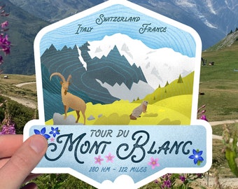 Tour Du Mont Blanc - TMB Sticker - Vinyl Sticker