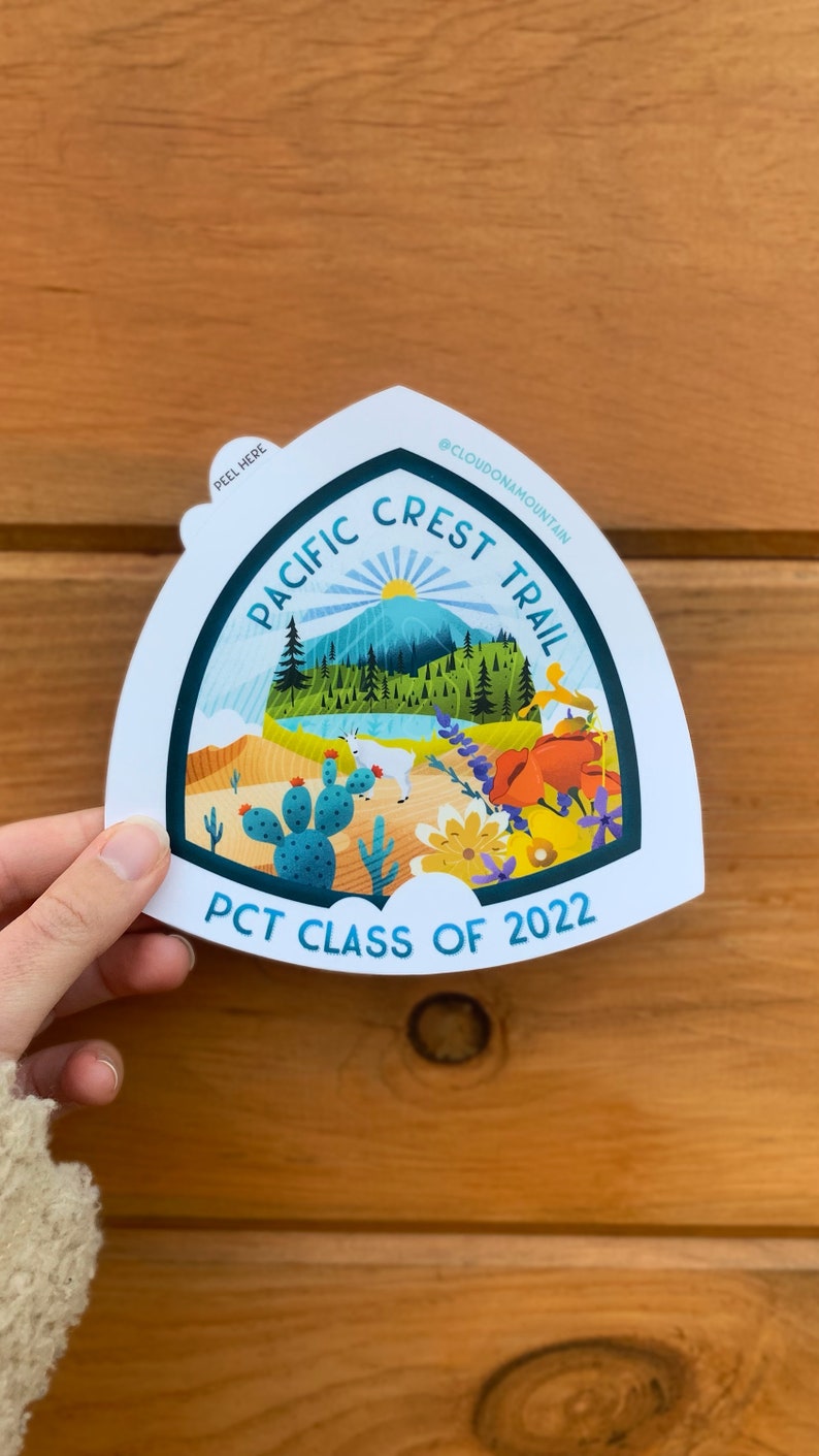 Pct Sticker PCT Pacific Crest Trail - Thru Hiking - Vinyl Sticker - Etsy