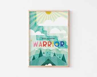 New Hampshire White Mountain Warrior - Print