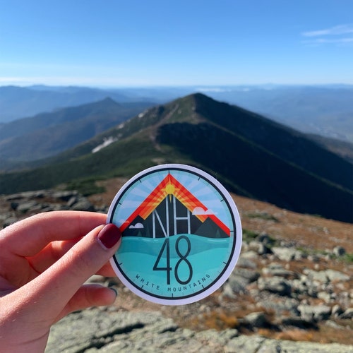 New Hampshire 4000 Footers Sticker Map NH 48 NH 4000 Etsy