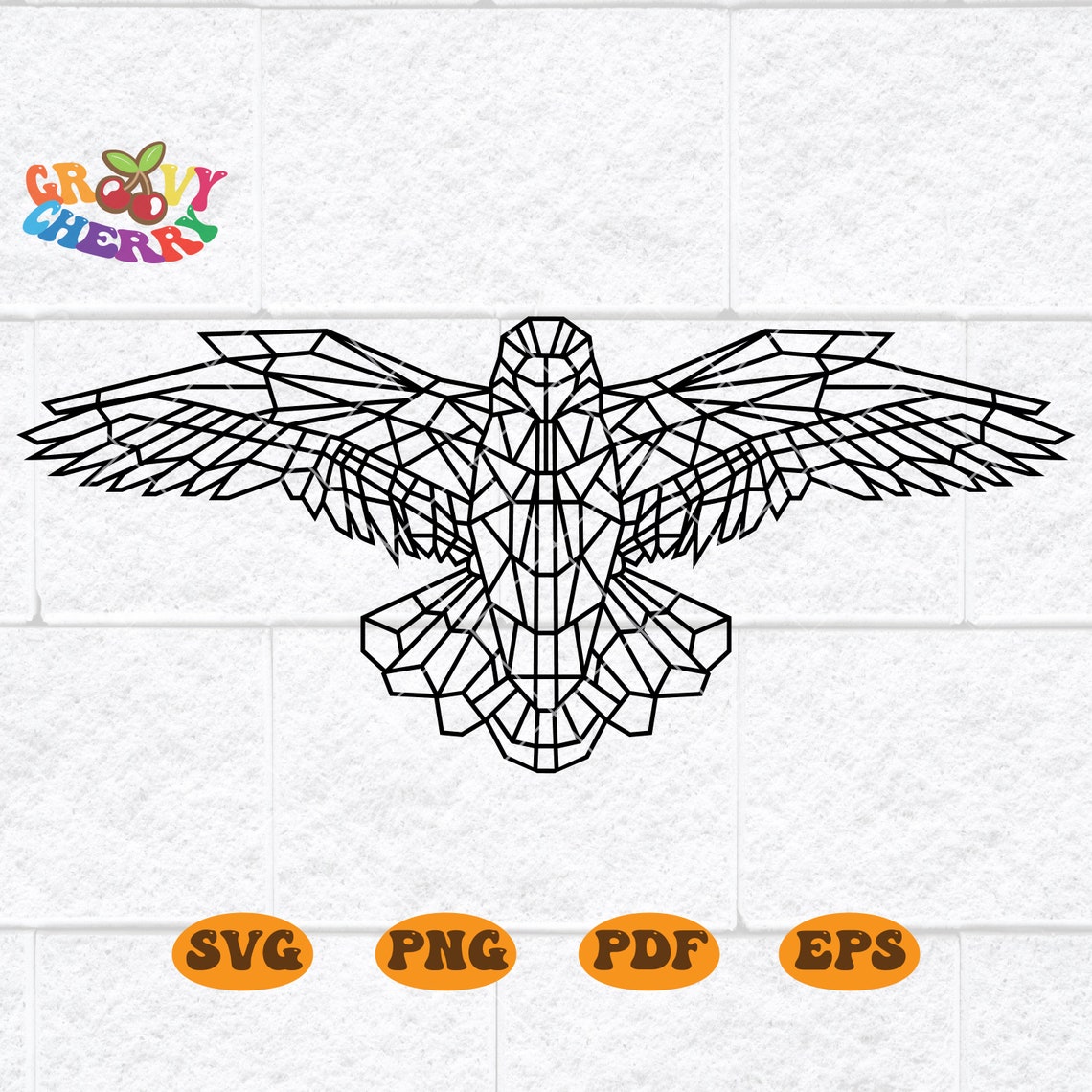 Geometric Eagle Wall Art Svg Png Jpg Dxf Eps Plasma Cut Etsy