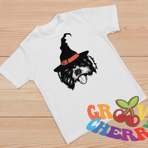Shih Tzu With Witch Hat Svg, Shih Tzu Svg, Shih Tzu Mom Svg, Shih Tzu ...