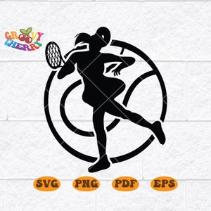 Tennis Svg, Tennis Player svg, Tennis Clipart, Tennis Cutfile, Tennis Vector, Tennis Ball Svg, Sports ball, Sports posters, Svg Files Cricut