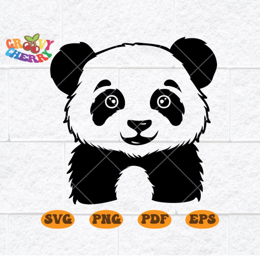 Cute Panda Svg, Panda Svg, Cute Animal Svg, Baby Panda Svg, Animal Svg ...