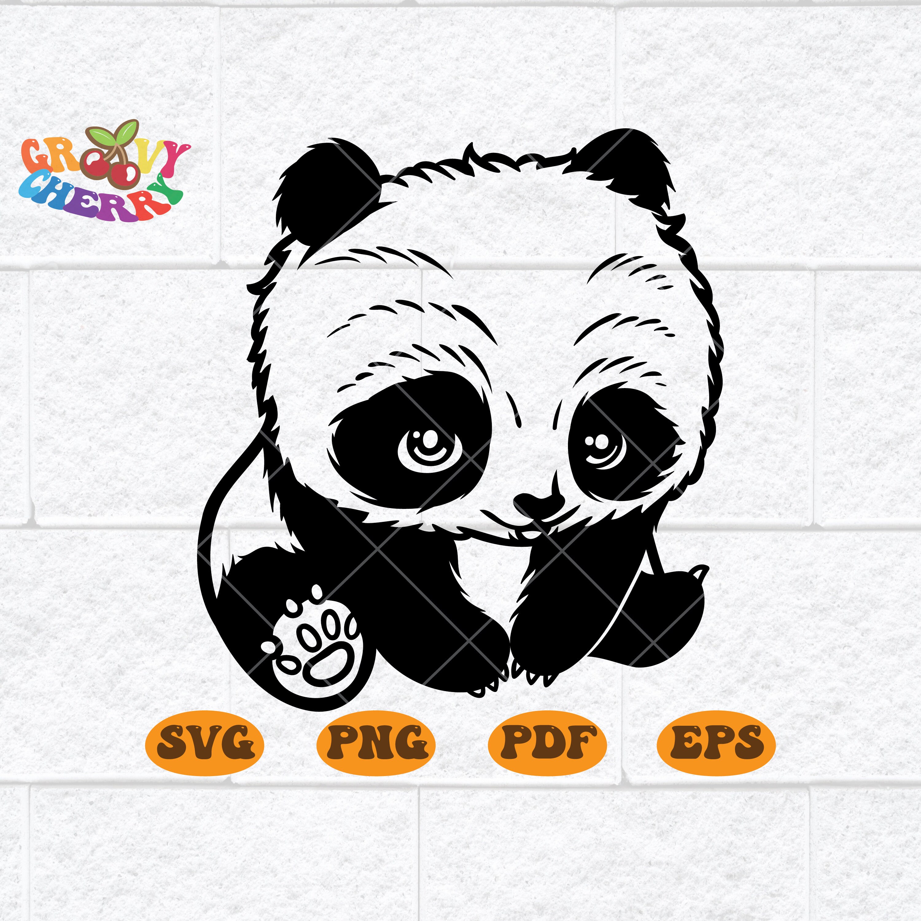 Panda SVG File Cute Baby Panda Svg Baby Panda Png Panda | Etsy