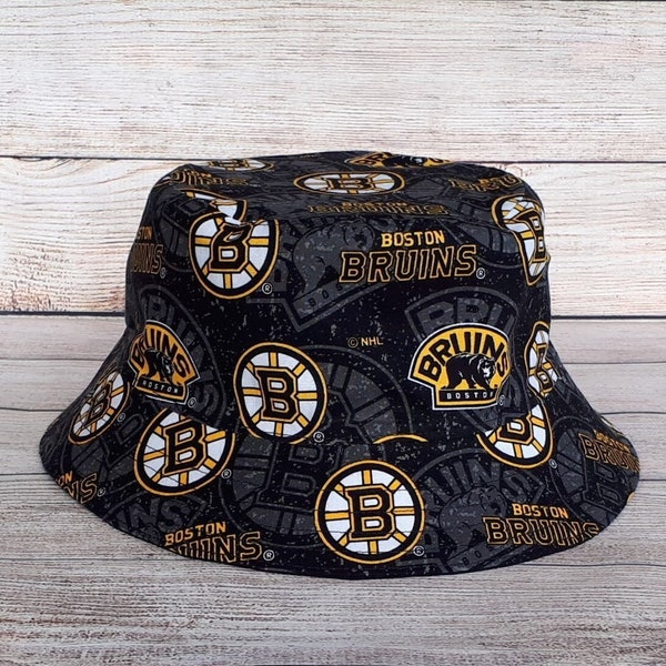 Adult Bucket Hat - Boston Bruins Hockey Sports Team Hat, Reversible  Cotton Hat, Hockey Fan, Hockey Gift, Gift for Him, Unisex, One Size