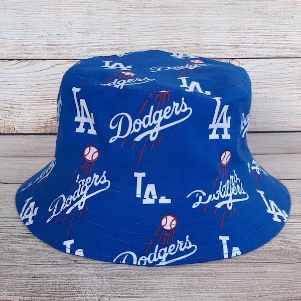 Adult Bucket Hat - LA Dodgers Hat, MLB, Los Angeles Dodgers, Baseball Hat, Baseball Gift, Baseball Fan, Gift for Him, Unisex, One Size Hat