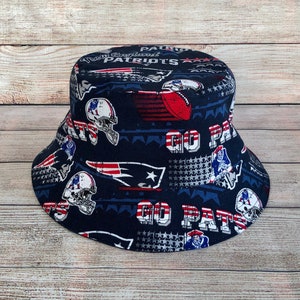 Adult Bucket Hat - New England Patriots, NFL Hat, Football Hat, Football Fan, Football Gift, Gift for Him, Birthday Gift,  Unisex, One Size