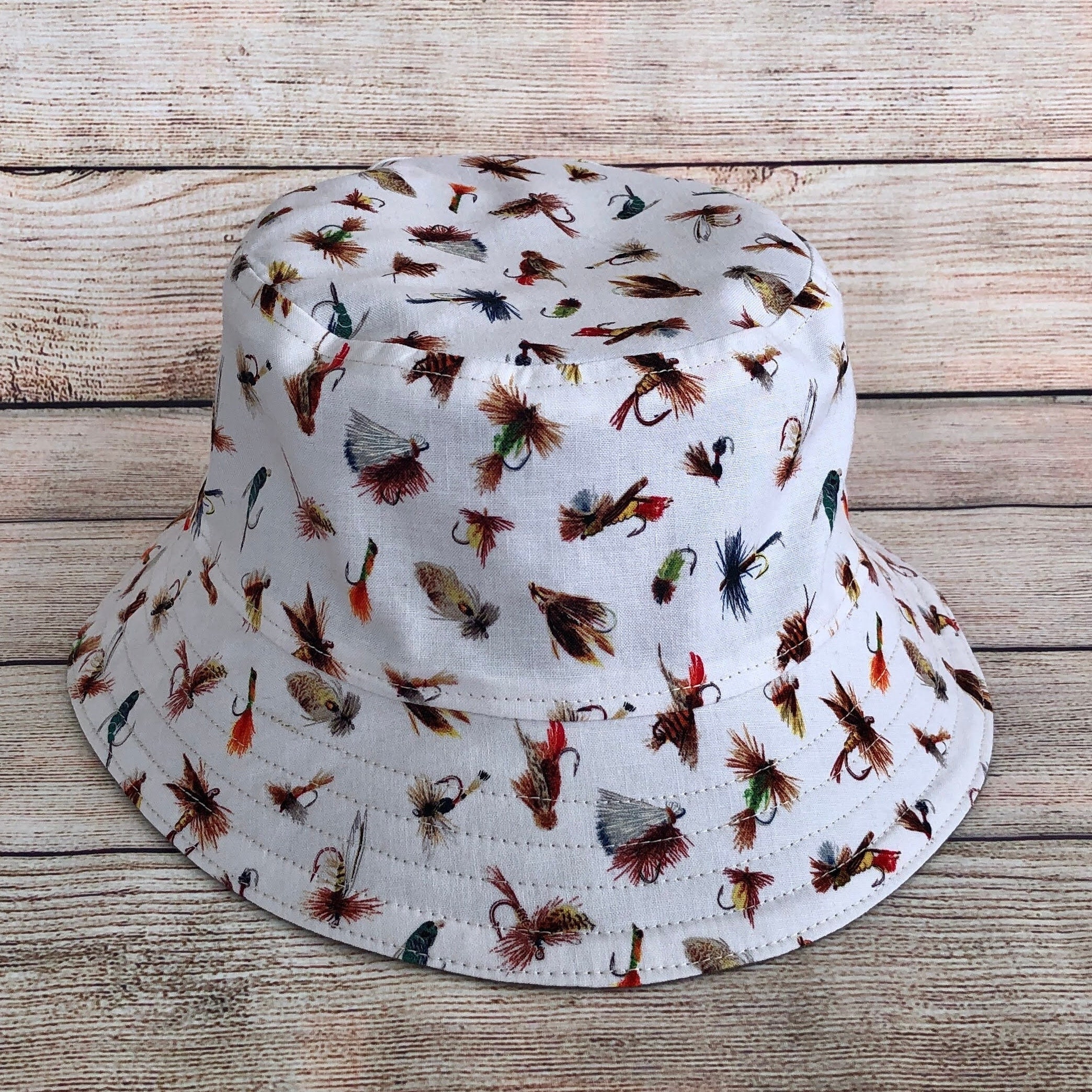 Adult Bucket Hat Fly Fishing Reversible Hat, Fishing Gifts for Him, Fisherman's  Hat, Unisex One Size Cotton Outdoor Adventure Fishing Hat -  Canada