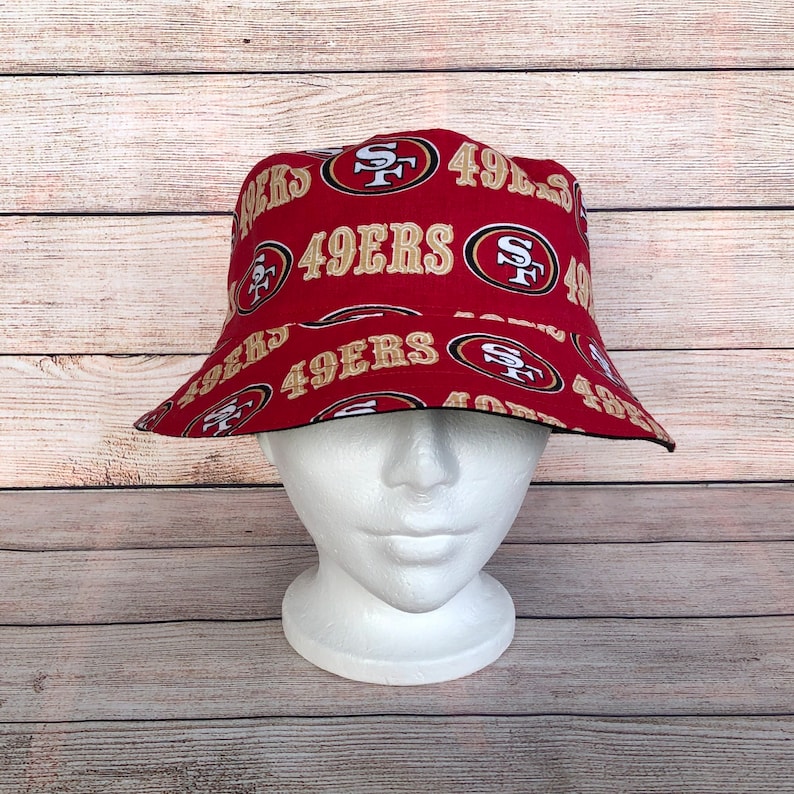 Bucket Hat - San Francisco 49ers, NFL Hat, Reversible Cotton Hat ...