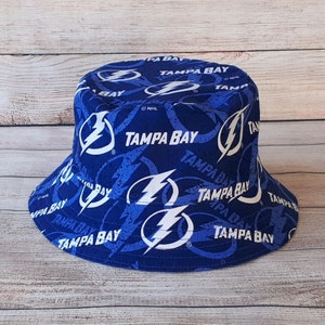 Adult Bucket Hat Tampa Bay Lightning, NHL, Cotton Hat, Hockey Hat