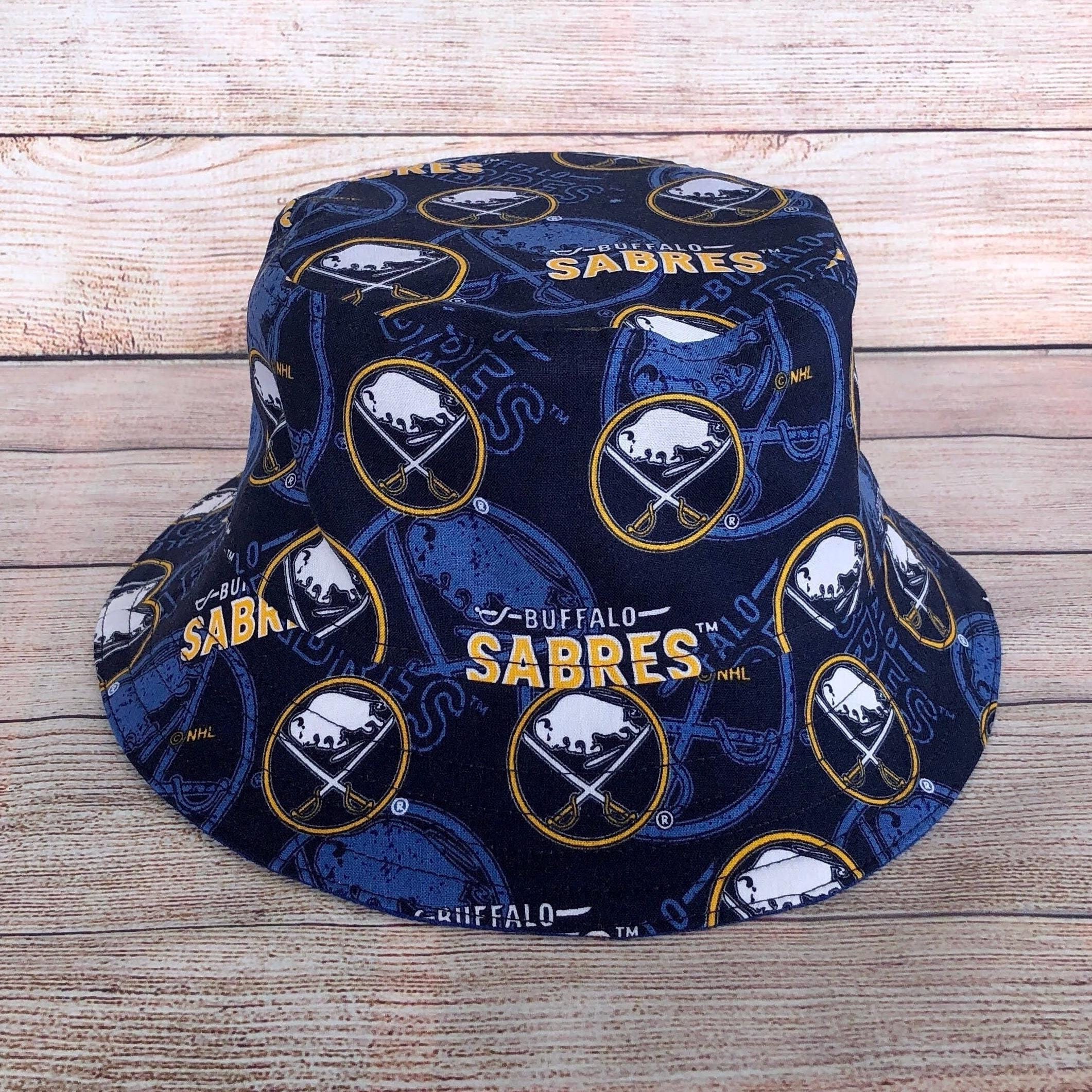 Adult Bucket Hat - Buffalo Sabres Hockey Sport Team, Reversible