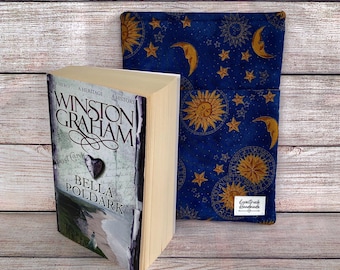 Celestial Book Sleeve, Padded Book Protector, Book Lover Gift