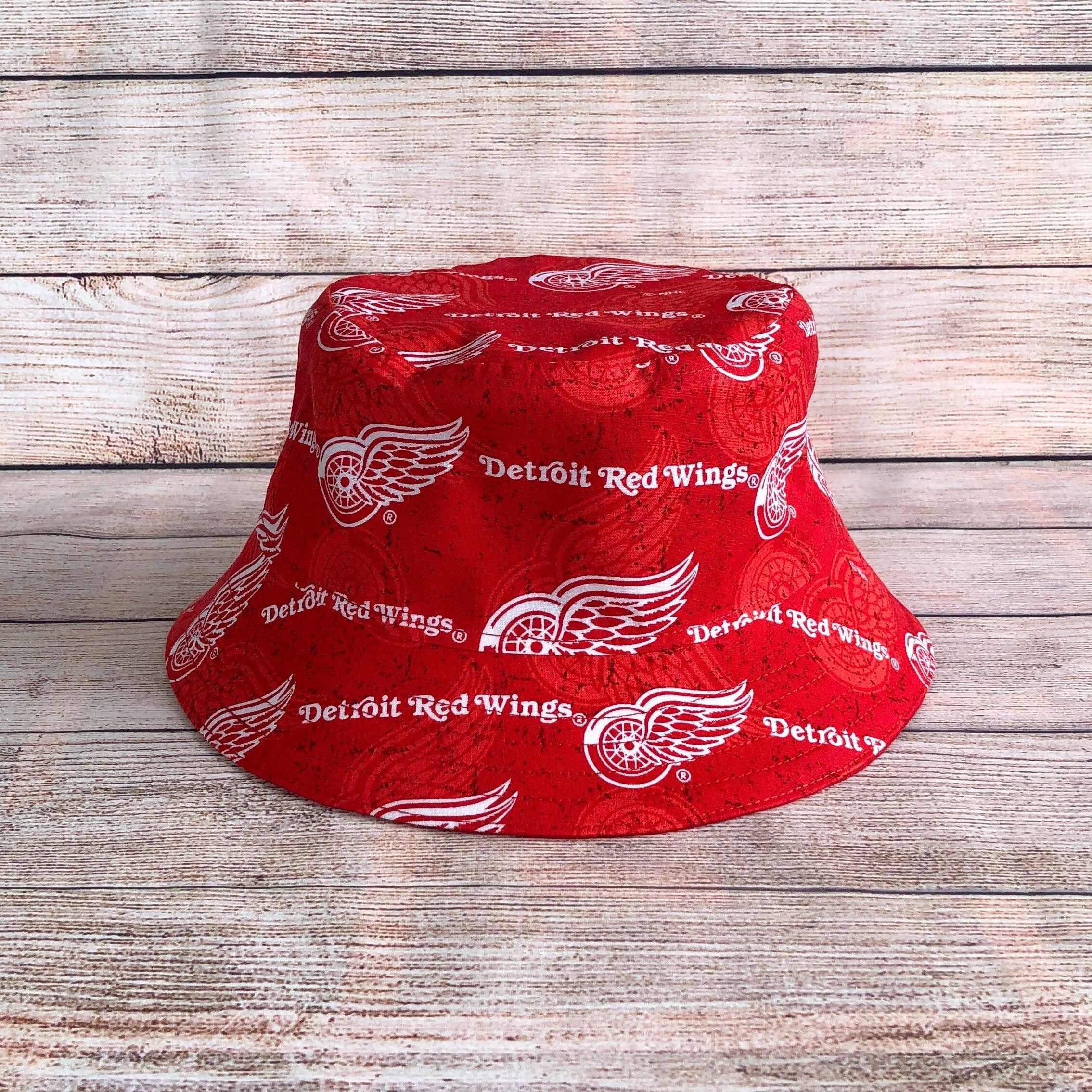 Detroit Red Wings & Octopus Bucket Hat, Adult Size Large, fishing hat, sun  hat, floppy hat, hockey, handmade from licensed fabric