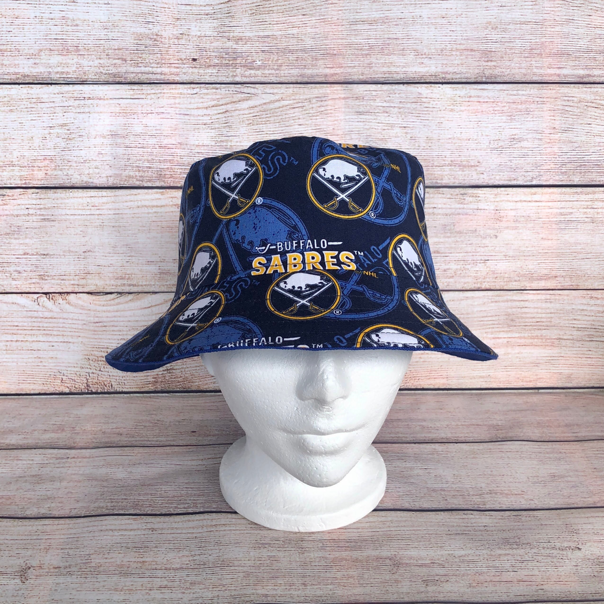 Adult Bucket Hat - Buffalo Sabres Hockey Sport Team, Reversible