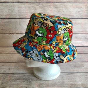 Bucket Hat for Child, Kids Cotton Sun Hat, Reversible Beach Wear, Birthday Gift for Boy, Custom Made Hat for Toddler, Childrens Summer Hat