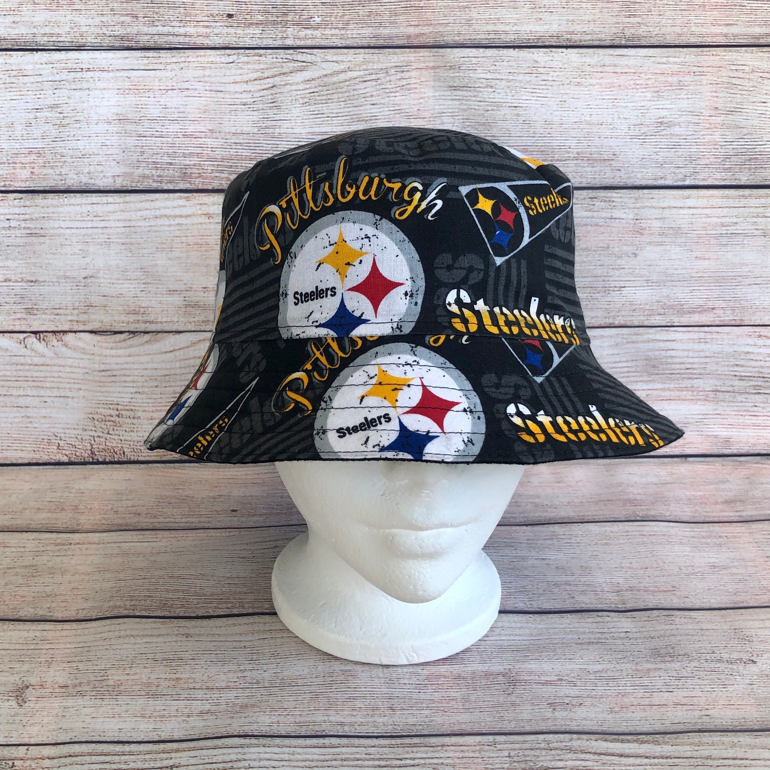 Adult Bucket Hat Pittsburgh Football Sports Team Hat, Football Fan Gear,  Football Fan Gift, Gift for Him, Unisex, One Size 