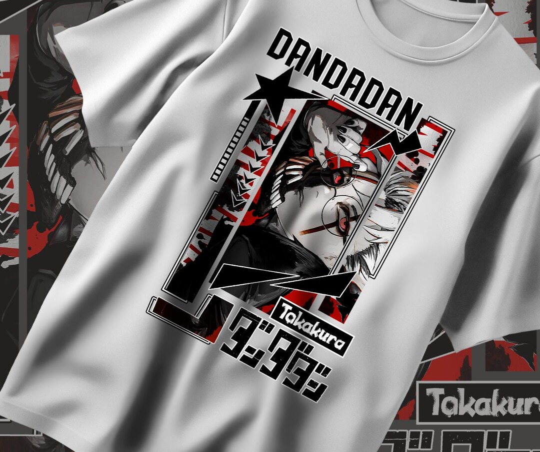 T-shirt Manga DandaDan Homme Taille S-5XL Noir - 100% Coton, Neuf Avec étiquettes, Fabriqué USA