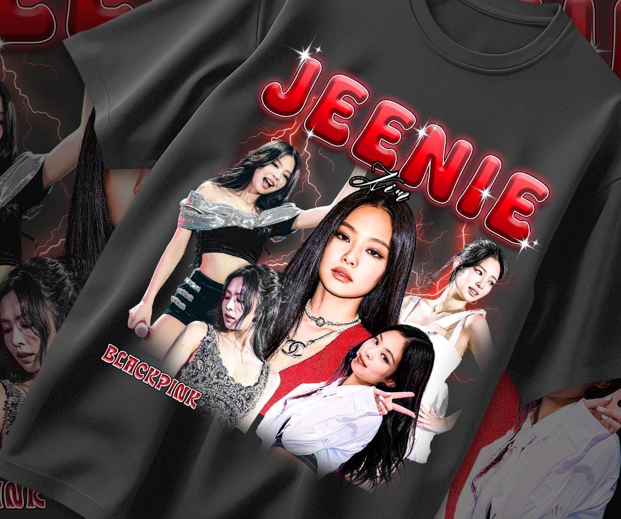 BLACKPINK JENNIE ジェニー ブラックピンク Tシャツ - メルカリ
