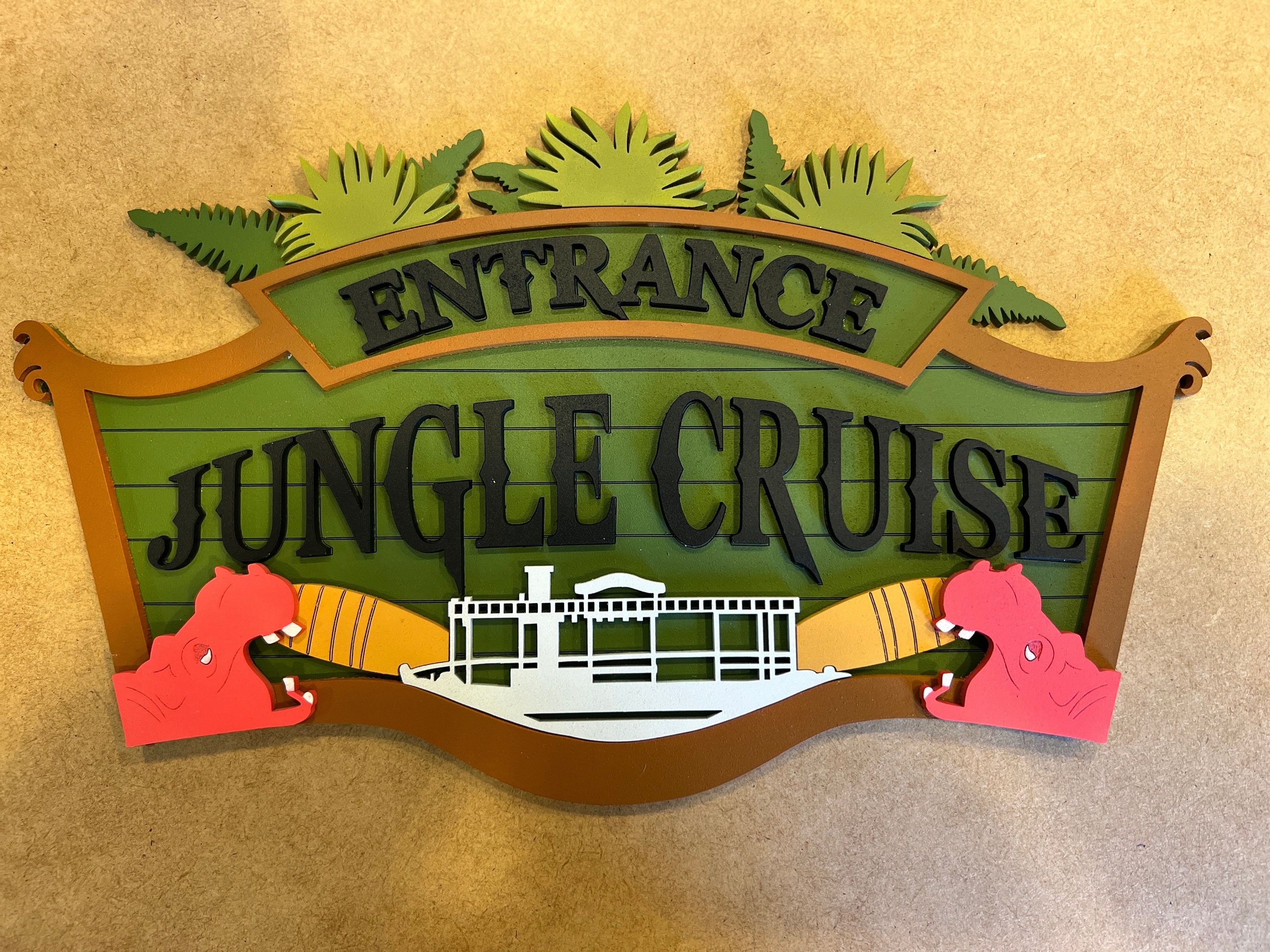 Adventure Jungle Sign SVG - Digital Cut File for Laser Cutters ...