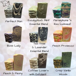Grass-Fed Beef Tallow,Lard, Shea Butter, Fresh Goat Milk Soap Bars, HUGE 6 oz. Lotion like Lather, Scent Description Below image 17