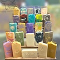 Grass-Fed Beef Tallow,Lard,  Shea Butter, Fresh Goat Milk Soap Bars, HUGE 6 oz. Lotion like Lather, Scent Description Below