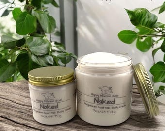 MAGNESIUM, Goat Milk Hand & Body Cream Lotion, Handmade Moisturizer, Natural Skin Care, 5-9 Ounces