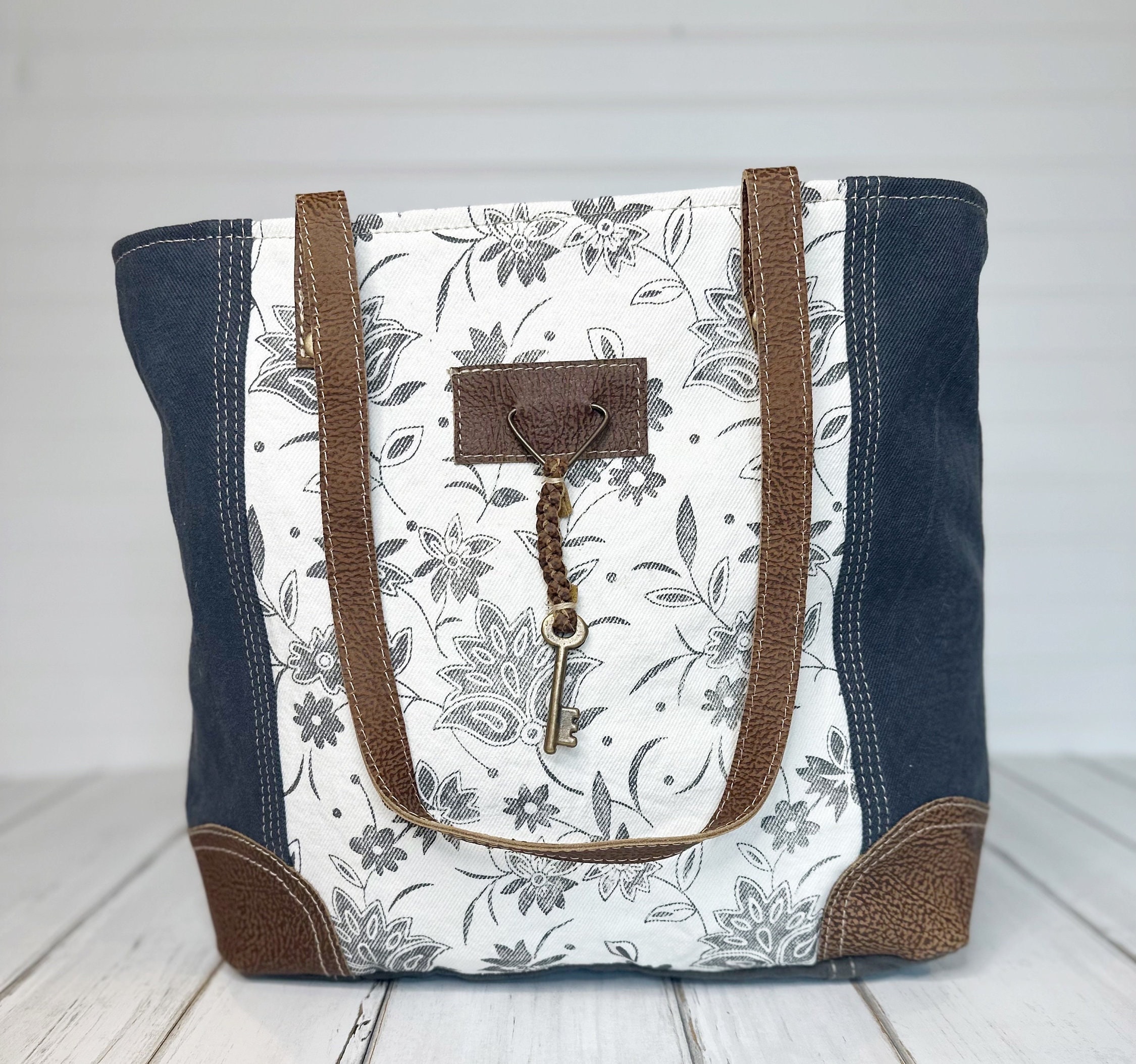Upcycled Fabric Tote Bag for Women - Rimagined