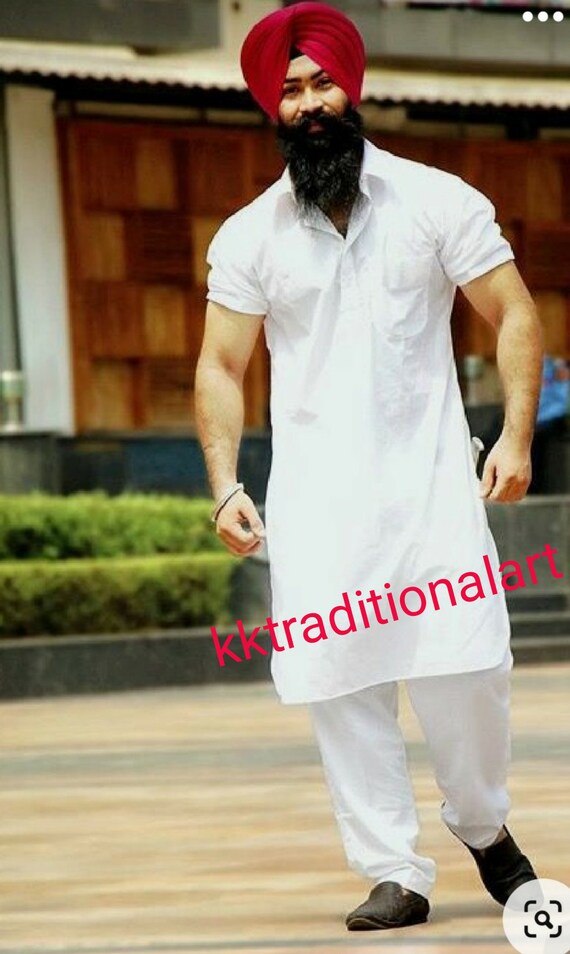 pathani half kurta